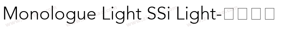 Monologue Light SSi Light字体转换